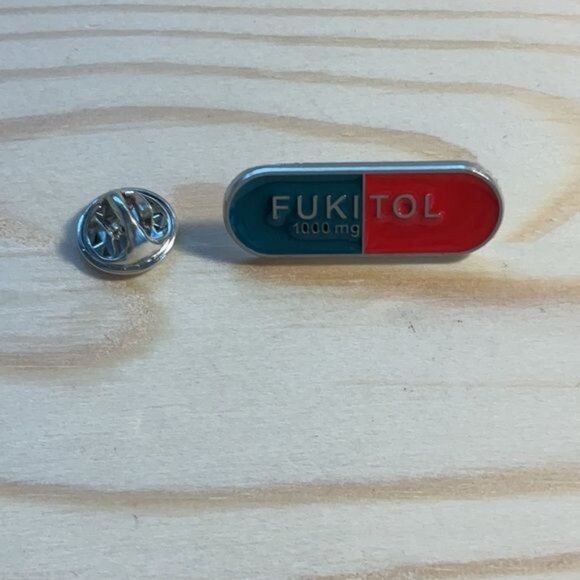 FUKITOL 1000 mg Novelty Enamel Pin - Picture 1 of 3
